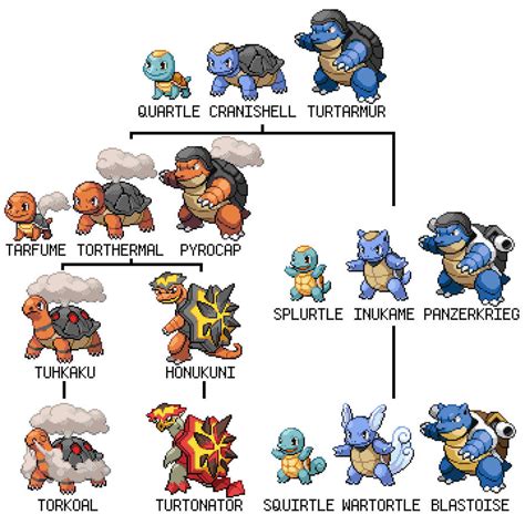 turtle pokémon evolution